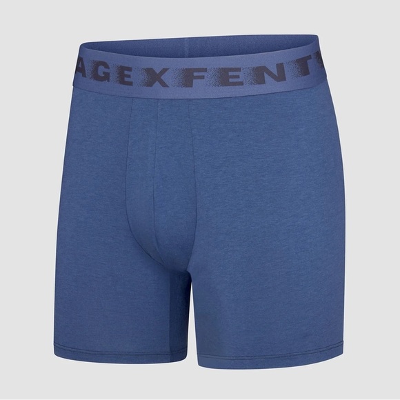 NWT, Savage X Fenty, Men’s BED OF DREAMS BOXER BRIEFS, Charcoal Blue, XL - Picture 5 of 6